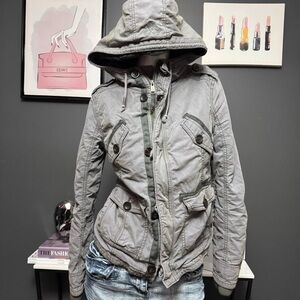 TNA Vintage Y2K Grey Platoon Jacket